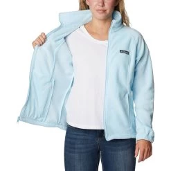 Columbia Women's Benton Springs™ Full Zip Fleece Jacket Spring Blue -Sporty Life Shop 1372111 490 a3 presethigh res jpeg 300 dpi