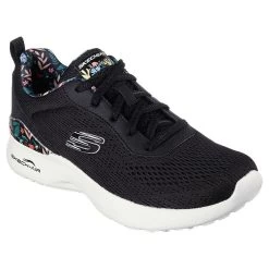 Skechers Women's Air Dynamight Laid Out Runners Black / Floral -Sporty Life Shop 149756 bkmt large
