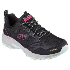 Skechers Women's Hillcrest Pure Escapade Walking Shoes Black Leather / Mesh / Multi Trim -Sporty Life Shop 149821 bkmt large