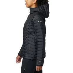 Columbia Women's Powder Lite™ Hooded Jacket Black -Sporty Life Shop 1699071 011 a1 presethigh res jpeg 300 dpi