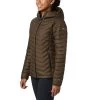 Columbia Women's Powder Lite™ Hooded Jacket Olive Green 1 Columbia Women's Powder Lite™ Hooded Jacket Olive Green -Sporty Life Shop 1699071 319 f presethigh res jpeg 300 dpi