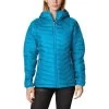 Columbia Women's Powder Lite™ Hooded Jacket Blue Chill 2 Columbia Women's Powder Lite™ Hooded Jacket Blue Chill -Sporty Life Shop 1699071 422 f presethigh res jpeg 300 dpi