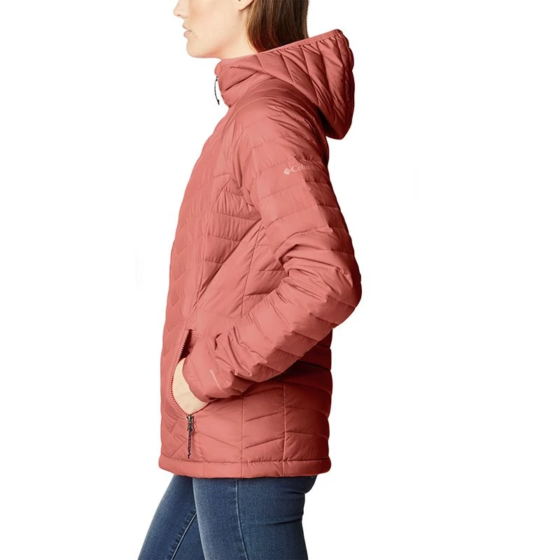 Columbia Women's Powder Lite™ Hooded Jacket Dark Coral 8 Columbia Women's Powder Lite™ Hooded Jacket Dark Coral - Image 6