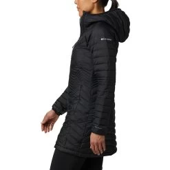 Columbia Women's Powder Lite™ Mid Down Jacket Black -Sporty Life Shop 1748311 011 a3 presethigh res jpeg 300 dpi