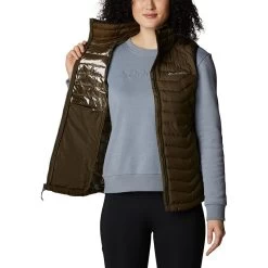 Columbia Women's Powder Lite™ Gilet Olive Green 16 Columbia Women's Powder Lite™ Gilet Olive Green -Sporty Life Shop 1757411 319 a3 presethigh res jpeg 300 dpi