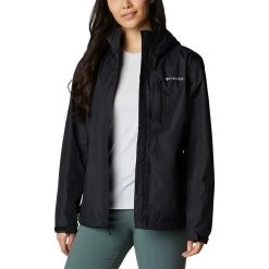 Columbia Women's Pouring Adventure™ II Jacket Black 12 Columbia Women's Pouring Adventure™ II Jacket Black -Sporty Life Shop 1760071 012 f