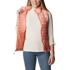 Columbia Women's Powder Pass™ Gilet Coral -Sporty Life Shop 1832222 879 a3