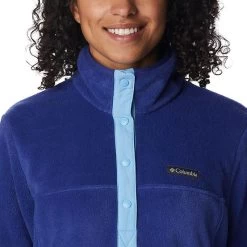 Columbia Women's Benton Springs™ 1/2 Snap Pullover Dark Sapphire / Vista Blue -Sporty Life Shop 1860991 432 a2 presethigh res jpeg 300 dpi