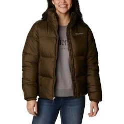 Columbia Women's Puffect™ Jacket Olive Green -Sporty Life Shop 1864781 319 a4 presethigh res jpeg 300 dpi