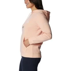 Columbia Women's Logo Hoodie Peach Blossom -Sporty Life Shop 1895751 890 a1 presethigh res jpeg 300 dpi
