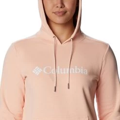 Columbia Women's Logo Hoodie Peach Blossom -Sporty Life Shop 1895751 890 a2 presethigh res jpeg 300 dpi