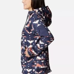 Columbia Women's Sweater Weather™ Hooded Pullover Nocturnal Rocky Mt Print -Sporty Life Shop 1958923 467 a1