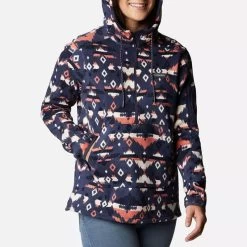 Columbia Women's Sweater Weather™ Hooded Pullover Nocturnal Rocky Mt Print -Sporty Life Shop 1958923 467 a5