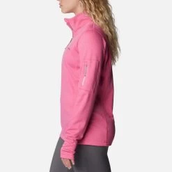 Columbia Women's Park View™ Half Zip Fleece Wild Geranium Heather -Sporty Life Shop 1959703656 3