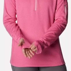Columbia Women's Park View™ Half Zip Fleece Wild Geranium Heather -Sporty Life Shop 1959703656 5