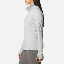 Columbia Women's Park View™ Half Zip Fleece Grey Heater -Sporty Life Shop 1959703 031 a1 om