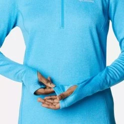 Columbia Women's Park View™ Half Zip Fleece Blue Chill Heather -Sporty Life Shop 1959703 422 a3