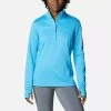 Columbia Women's Park View™ Half Zip Fleece Blue Chill Heather -Sporty Life Shop 1959703 422 f