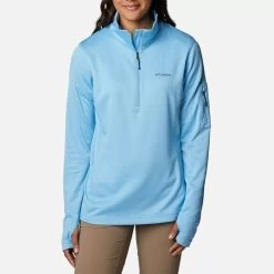 Columbia Women's Park View⢠Half Zip Fleece Vista Blue Heater