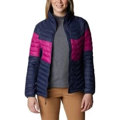 Columbia Women's Powder Pass™ Down Jacket Nocturnal / Wild Fuchsia -Sporty Life Shop 1989432 466 a5 1