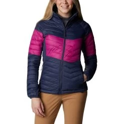 Columbia Women's Powder Pass™ Down Jacket Nocturnal / Wild Fuchsia