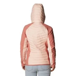 Columbia Women's Powder Lite™ Hybrid Hooded Jacket Peach Blossom / Dark Coral -Sporty Life Shop 2007761 890 b presethigh res jpeg 300 dpi