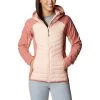 Columbia Women's Powder Lite™ Hybrid Hooded Jacket Peach Blossom / Dark Coral