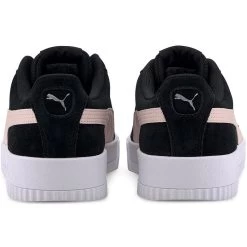 Puma Women's Carina Suede Trainers Black / Rosewater / Silver -Sporty Life Shop 369864 11 bv