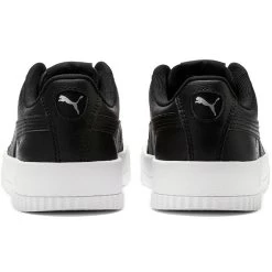 Puma Women's Carina Leather Trainers Black / White -Sporty Life Shop 370325 01 bv
