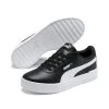 Puma Women's Carina Leather Trainers Black / Black / White -Sporty Life Shop 370325 16