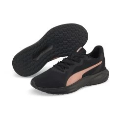 Puma Women's Twitch Runner Trainers Black / Rose Gold 10 Puma Women's Twitch Runner Trainers Black / Rose Gold -Sporty Life Shop 376289 06