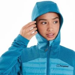 Berghaus Women's Nula Hybrid Insulated Jacket Navagio Bay / Seaport -Sporty Life Shop 4 a000778fv5 w2