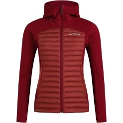 Berghaus Women's Nula Hybrid Insulated Jacket Syrah -Sporty Life Shop 4 a000778x60 y1