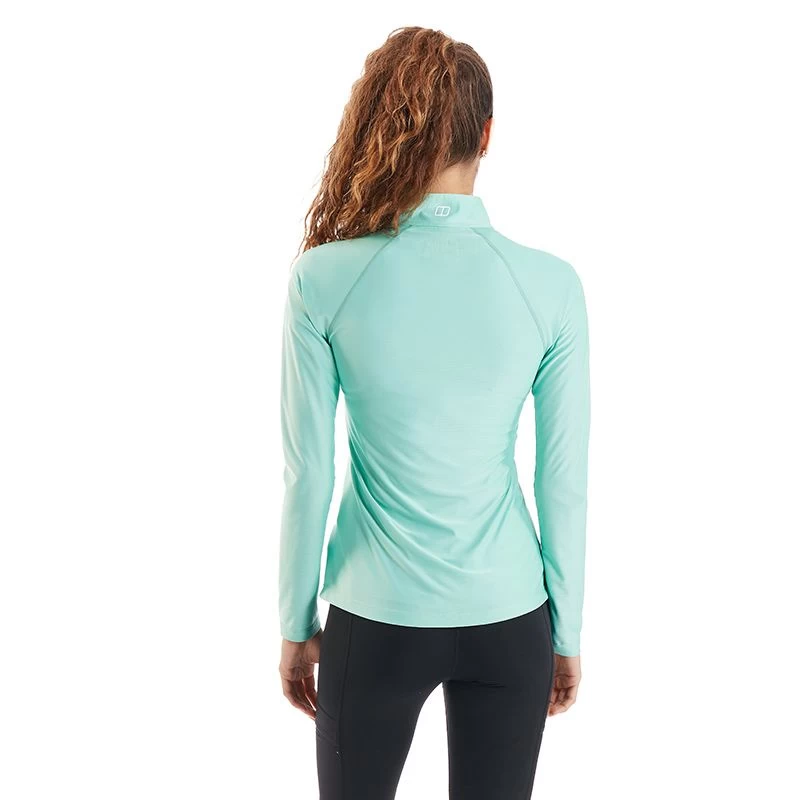 Berghaus Women's 24/7 Half Zip Dusty Jade Green 5 Berghaus Women's 24/7 Half Zip Dusty Jade Green - Image 3