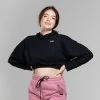 Women's Avelina Cropped Hooded Top Black 2 Women's Avelina Cropped Hooded Top Black -Sporty Life Shop 4t5a0022 3