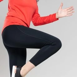 Women's Ariel 7/8 Length Leggings Black / White -Sporty Life Shop 4t5a0528