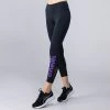 Women's Anya 7/8 Length Leggings Black / Purple -Sporty Life Shop 4t5a1155