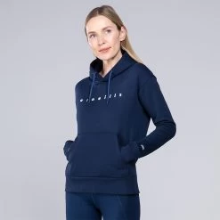 Women's Carrie Fleece Pullover Hoodie Marine / Blue / White