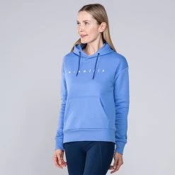Women's Carrie Fleece Pullover Hoodie Blue / Marine / White