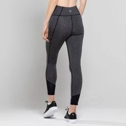 Women's Perrie 7/8 Length Leggings Black / Silver -Sporty Life Shop 4t5a6323