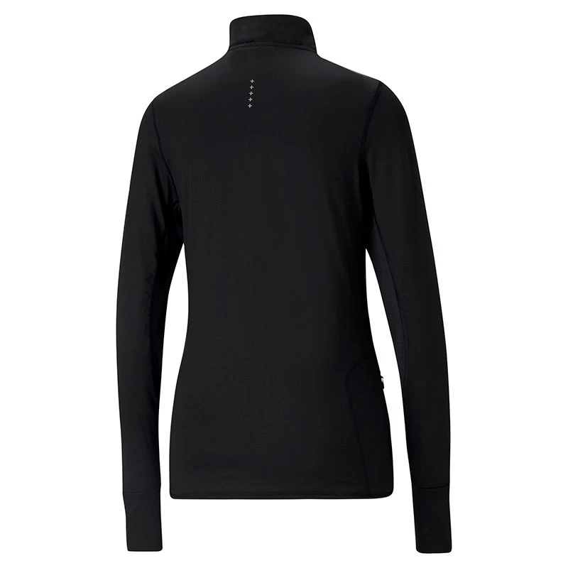 Puma Women's Favourite 1/4 Zip Running Top Black 7 Puma Women's Favourite 1/4 Zip Running Top Black - Image 5