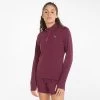 Puma Women's Favourite Quarter Zip Running Top Grape Wine / Deep Orchid -Sporty Life Shop 520184 71 mod01