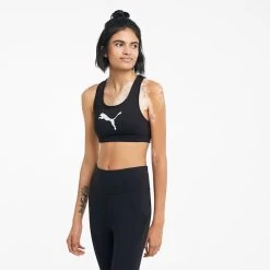 Puma Women's Mid Impact 4Keeps Training Bra Puma Black