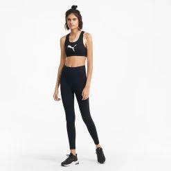 Puma Women's Mid Impact 4Keeps Training Bra Puma Black -Sporty Life Shop 520304 51 mod03