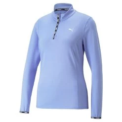 Puma Women's Strong Quarter Zip Top Elektro Purple