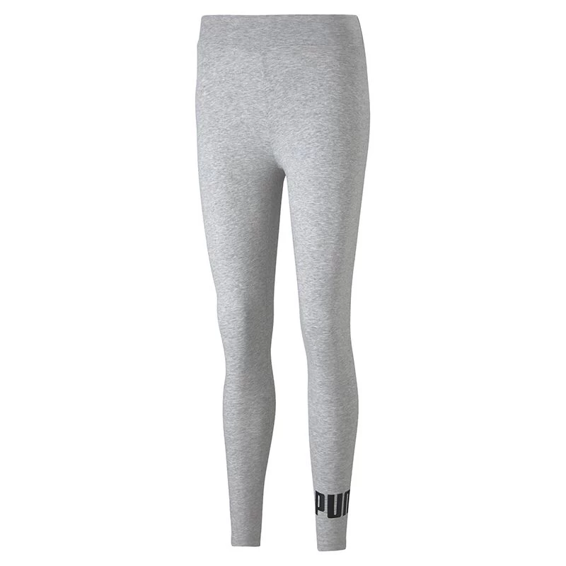 Puma Women's Essentials Logo Leggings Light Grey Heather 3 Puma Women's Essentials Logo Leggings Light Grey Heather