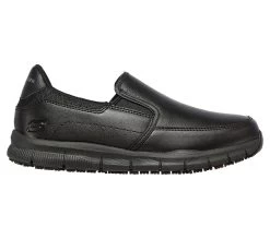 Skechers Women's Work Relaxed Fit: Nampa - Annod SR Slip-On Runners Black / Black