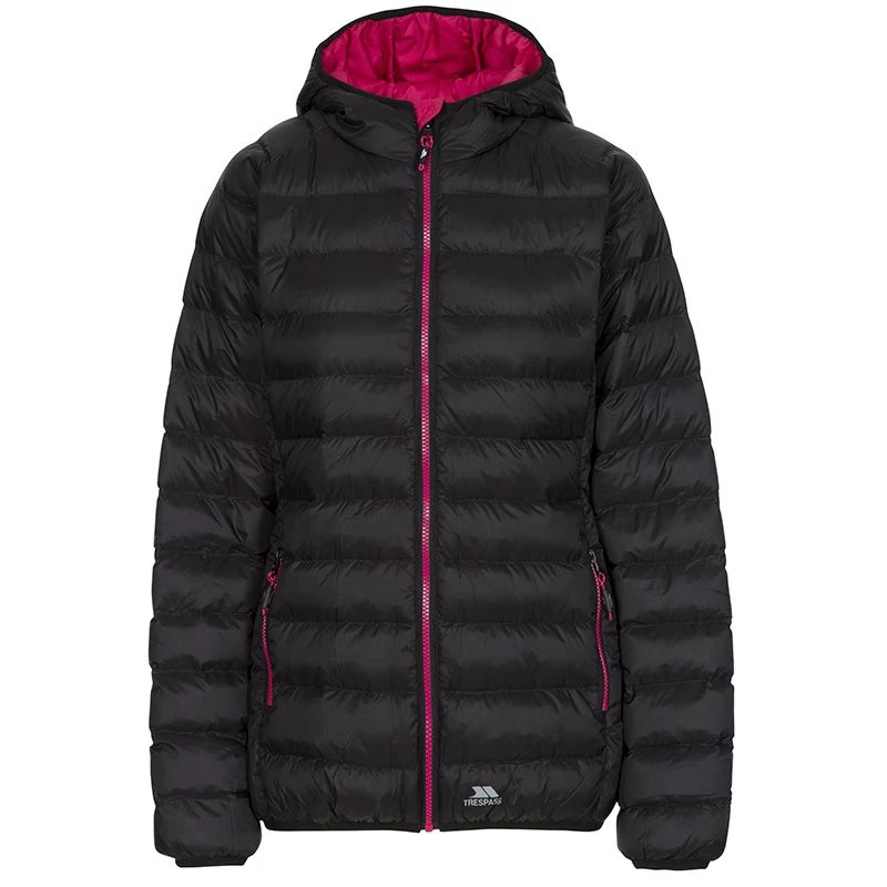 Trespass Women's Abigail Jacket Black / Cassis 11 Trespass Women's Abigail Jacket Black / Cassis - Image 9