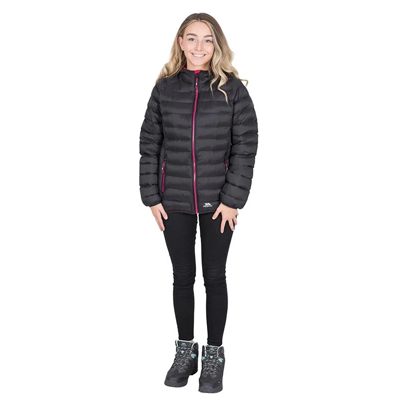 Trespass Women's Abigail Jacket Black / Cassis 3 Trespass Women's Abigail Jacket Black / Cassis