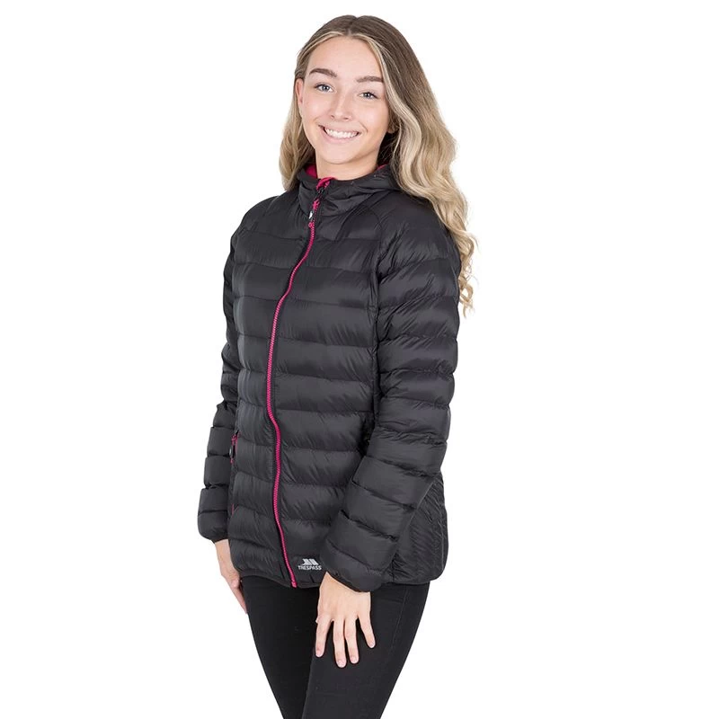 Trespass Women's Abigail Jacket Black / Cassis 4 Trespass Women's Abigail Jacket Black / Cassis - Image 2
